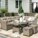 Комплект мебели AFINA плетеной из иск. ротанга AFM-307B Beige купить в Усть-Лабинске