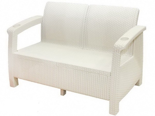Двухместный диван Yalta Sofa Seаt белый купить в Усть-Лабинске