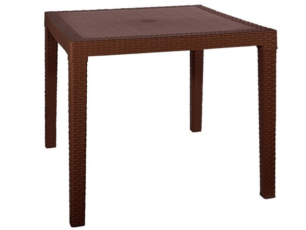 Стол квадратный FIJI Quatro Table Коричневый купить в Усть-Лабинске