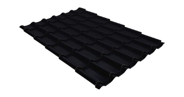 Металлочерепица классик GL 0,5 Velur20 RAL 9005 черный купить в Усть-Лабинске
