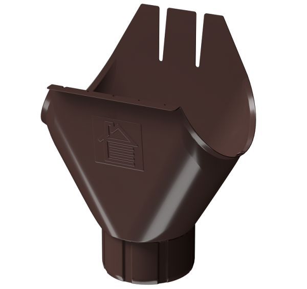 Воронка желоба D125 Döcke STAL PREMIUM Шоколад, (RAL 8019) купить в Усть-Лабинске