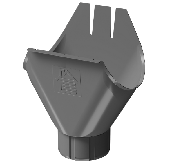 Воронка желоба D125 Döcke STAL PREMIUM Графит, (RAL 7024) купить в Усть-Лабинске