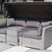 Диван-Трансформер AFINA плетеный из иск. ротанга AFM-320G Grey купить в Усть-Лабинске