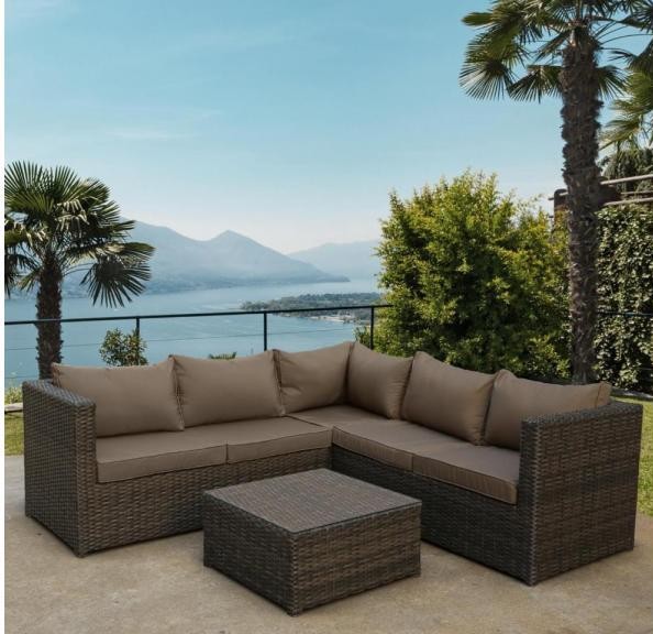 Комплект мебели AFINA плетеной из иск. ротанга YR825A Brown/Beige купить в Усть-Лабинске