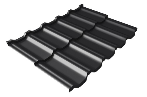 Металлочерепица модульная Квинта Uno Grand Line c 3D резом 0,5 Rooftop Matte RAL 9005 черный купить в Усть-Лабинске