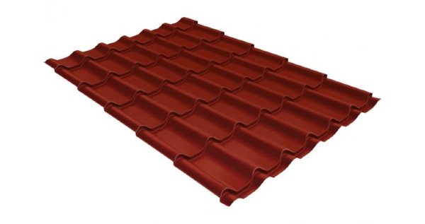 Металлочерепица классик 0,5 Satin RAL 3009 оксидно-красный купить в Усть-Лабинске