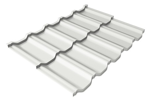 Металлочерепица модульная Квинта Uno Grand Line c 3D резом 0,5 Satin RAL 9003 сигнальный белый купить в Усть-Лабинске
