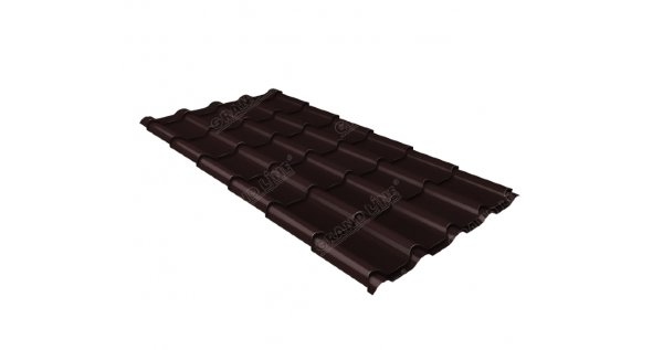 Металлочерепица камея GL 0,5 Quarzit RAL 8017 Metallic купить в Усть-Лабинске