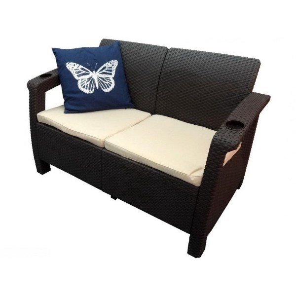 Двухместный диван Yalta Sofa Seаt венге купить в Усть-Лабинске