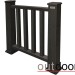 Ограждение из ДПК Outdoor Классик 3D STORM чёрный купить в Усть-Лабинске
