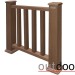 Ограждение из ДПК Outdoor Классик 3D STORM коричневый микс купить в Усть-Лабинске
