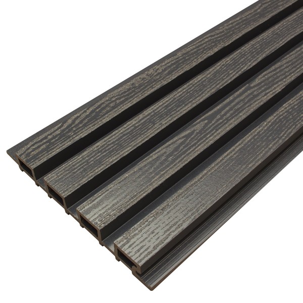 Фасадная доска из ДПК Faynag Wood Рейка Мокрый Асфальт купить в Усть-Лабинске