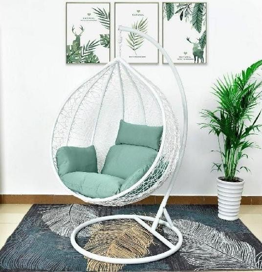 Кресло Подвесное из искусственного ротанга AFM-168A-XL White/Green купить в Усть-Лабинске