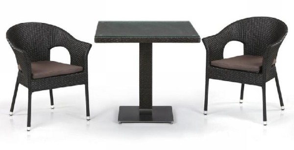 Комплект плетеной мебели AFINA из иск. ротанга T605SWT/Y79A-W53 Brown 2Pcs купить в Усть-Лабинске