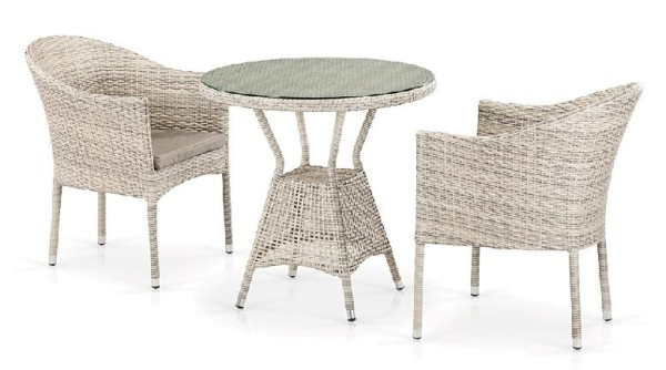 Комплект плетеной мебели AFINA из иск. ротанга T705ANT/Y350-W85 Latte 2Pcs купить в Усть-Лабинске