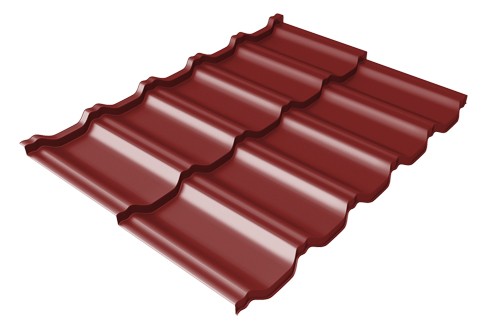 Металлочерепица модульная Квинта Uno Grand Line c 3D резом 0,5 Satin RAL 3011 коричнево-красный купить в Усть-Лабинске