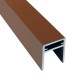 П-профиль Алюминиевый EasyDecking 35x25 Коричневый купить в Усть-Лабинске