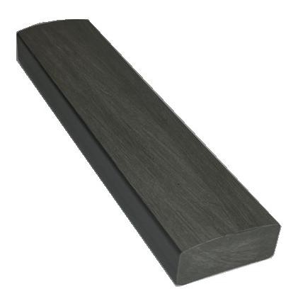 Лавочный брус Ecodecking Некст полнотелый брашированный 70х35 графит купить в Усть-Лабинске