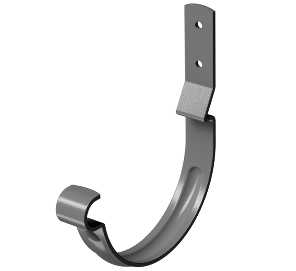 Карнизный крюк короткий (гнутый) D125 Döcke STAL PREMIUM Графит, (RAL 7024) купить в Усть-Лабинске